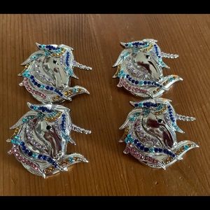 2 Fairy Dust Unicorn Brooches- ONLY